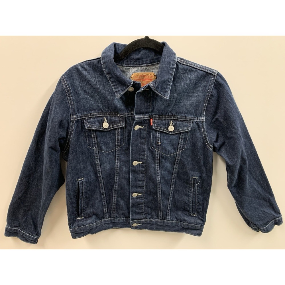 Vintage Levi Strauss Denim Jacket Youth XL Trucker Western Classic Jean Coat 90s